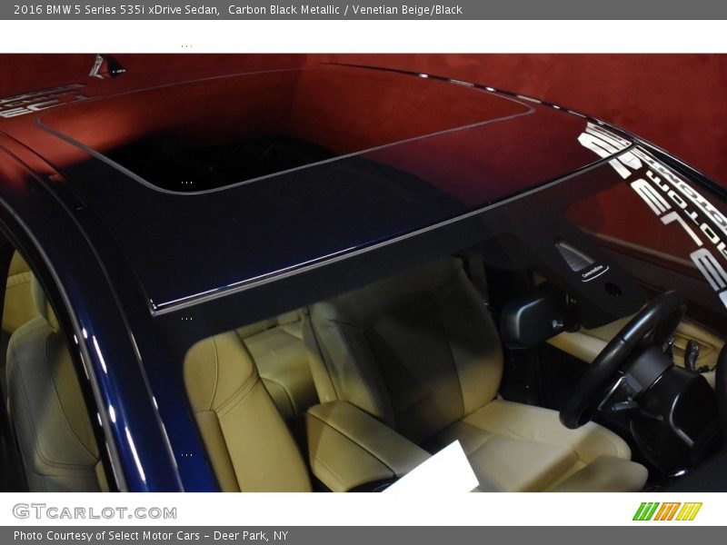 Carbon Black Metallic / Venetian Beige/Black 2016 BMW 5 Series 535i xDrive Sedan