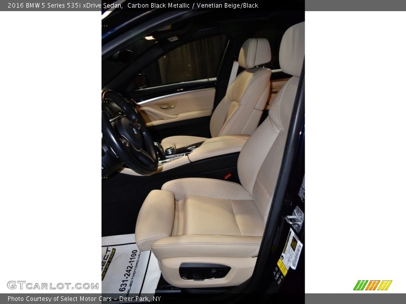 Carbon Black Metallic / Venetian Beige/Black 2016 BMW 5 Series 535i xDrive Sedan