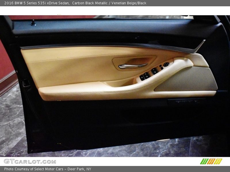Carbon Black Metallic / Venetian Beige/Black 2016 BMW 5 Series 535i xDrive Sedan