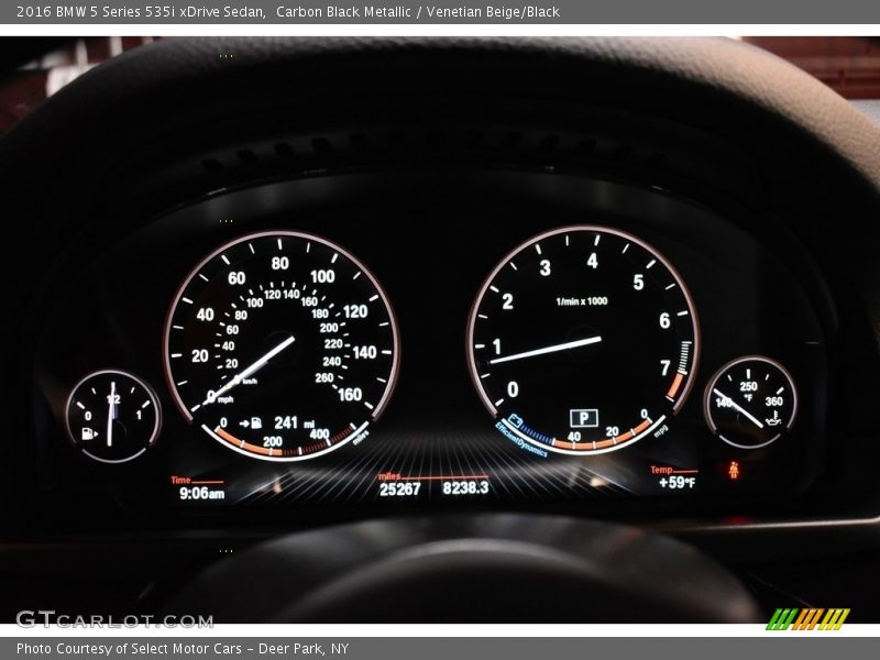 Carbon Black Metallic / Venetian Beige/Black 2016 BMW 5 Series 535i xDrive Sedan