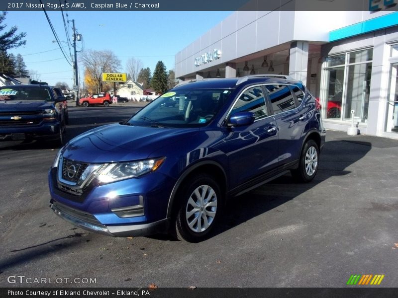 Caspian Blue / Charcoal 2017 Nissan Rogue S AWD