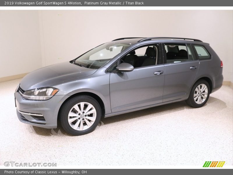 Platinum Gray Metallic / Titan Black 2019 Volkswagen Golf SportWagen S 4Motion