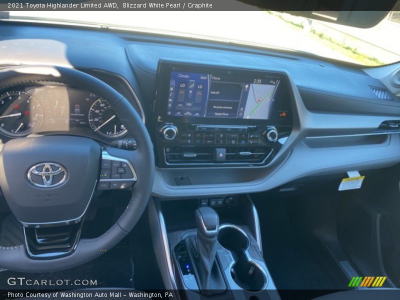 Blizzard White Pearl / Graphite 2021 Toyota Highlander Limited AWD