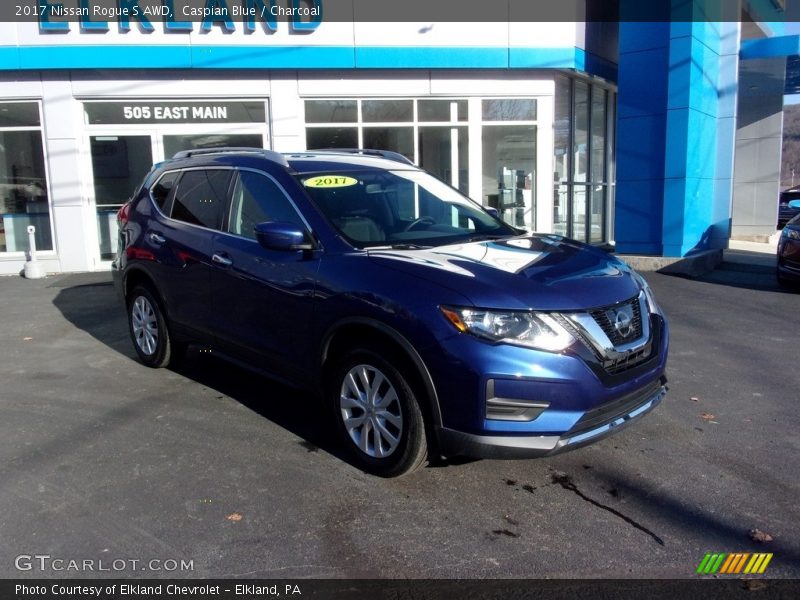 Caspian Blue / Charcoal 2017 Nissan Rogue S AWD