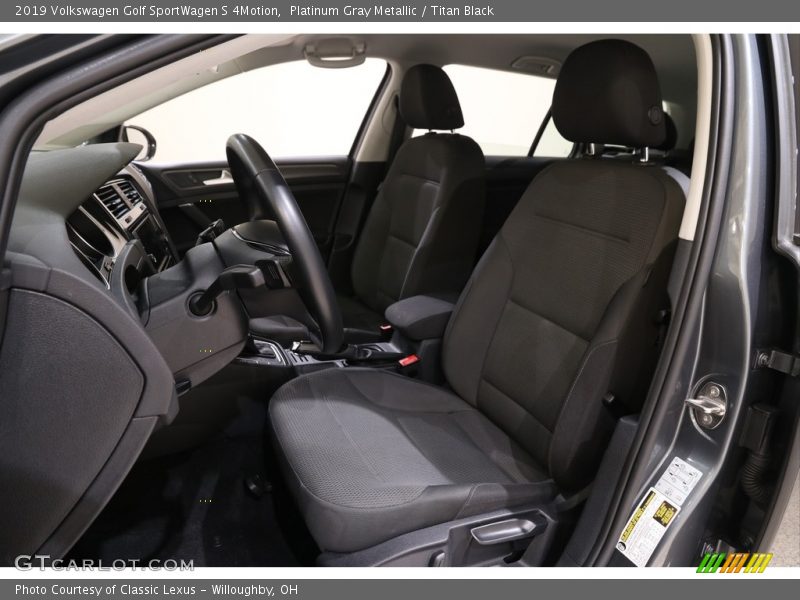 Platinum Gray Metallic / Titan Black 2019 Volkswagen Golf SportWagen S 4Motion