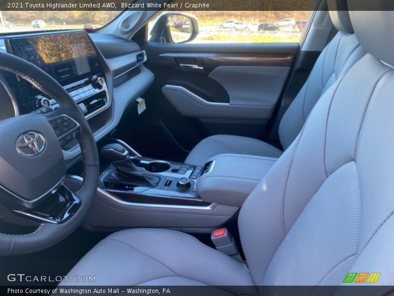 Blizzard White Pearl / Graphite 2021 Toyota Highlander Limited AWD