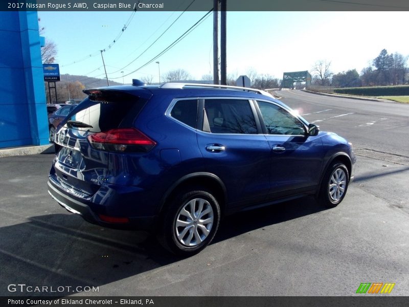 Caspian Blue / Charcoal 2017 Nissan Rogue S AWD