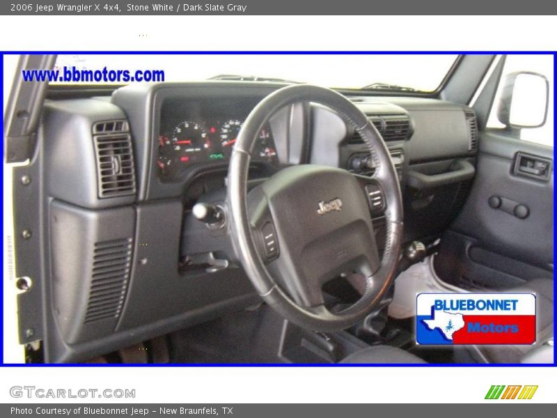 Stone White / Dark Slate Gray 2006 Jeep Wrangler X 4x4