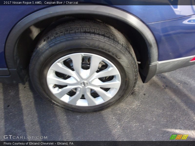 Caspian Blue / Charcoal 2017 Nissan Rogue S AWD