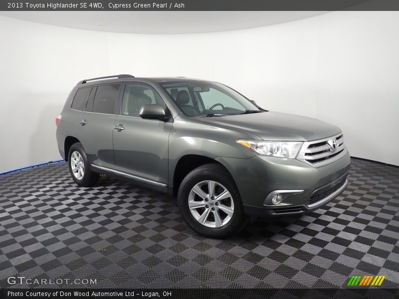Cypress Green Pearl / Ash 2013 Toyota Highlander SE 4WD