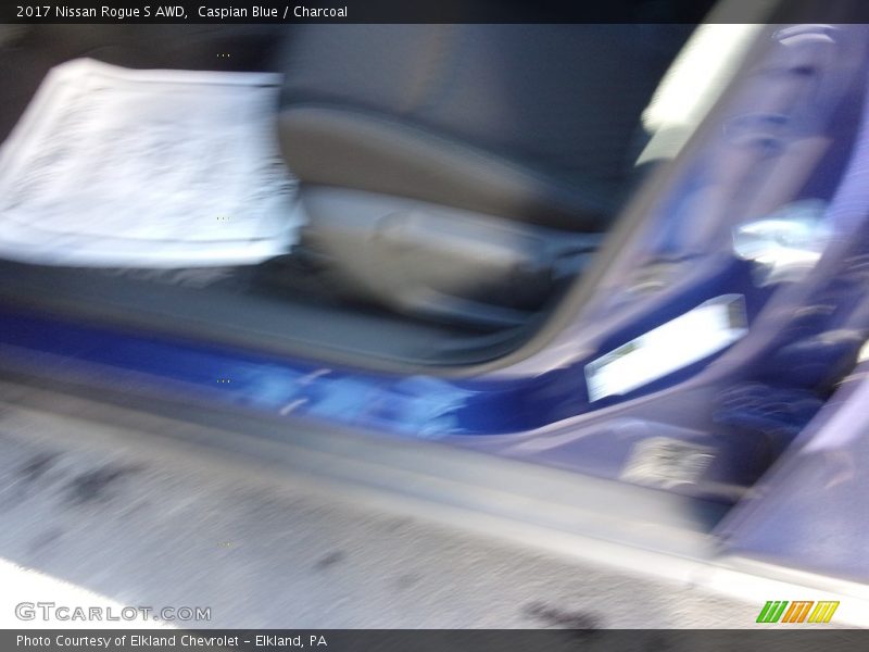 Caspian Blue / Charcoal 2017 Nissan Rogue S AWD