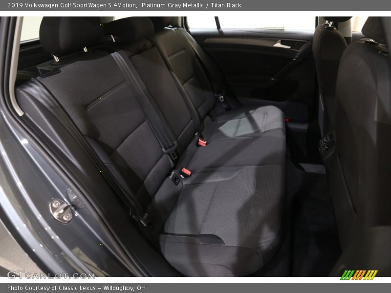 Platinum Gray Metallic / Titan Black 2019 Volkswagen Golf SportWagen S 4Motion
