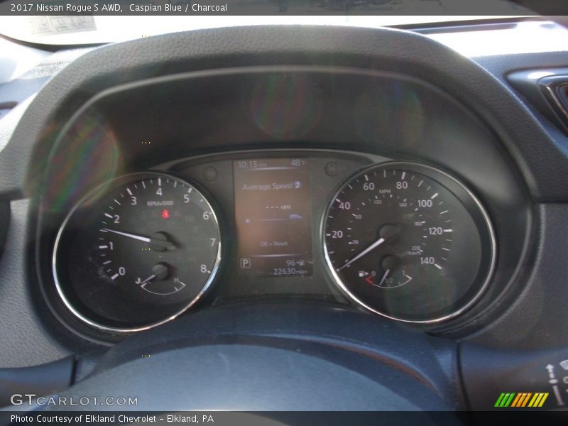 Caspian Blue / Charcoal 2017 Nissan Rogue S AWD
