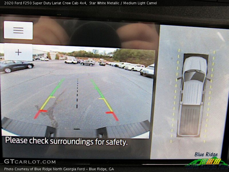 Star White Metallic / Medium Light Camel 2020 Ford F250 Super Duty Lariat Crew Cab 4x4