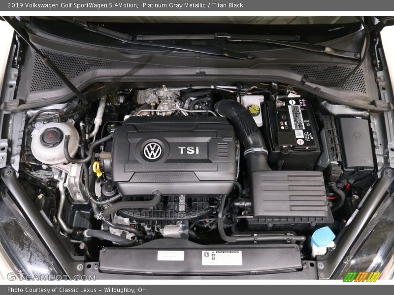Platinum Gray Metallic / Titan Black 2019 Volkswagen Golf SportWagen S 4Motion