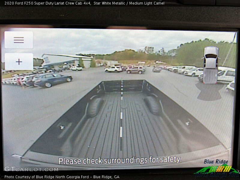 Star White Metallic / Medium Light Camel 2020 Ford F250 Super Duty Lariat Crew Cab 4x4