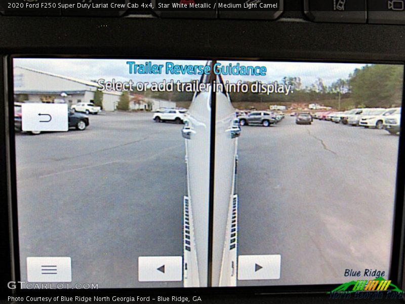 Star White Metallic / Medium Light Camel 2020 Ford F250 Super Duty Lariat Crew Cab 4x4