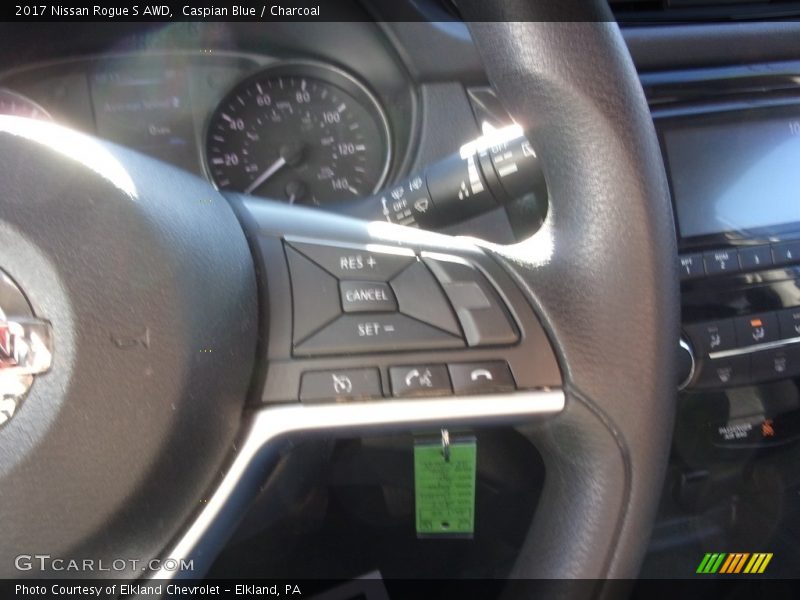 Caspian Blue / Charcoal 2017 Nissan Rogue S AWD