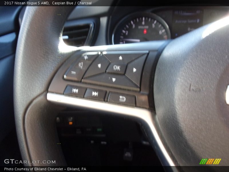 Caspian Blue / Charcoal 2017 Nissan Rogue S AWD