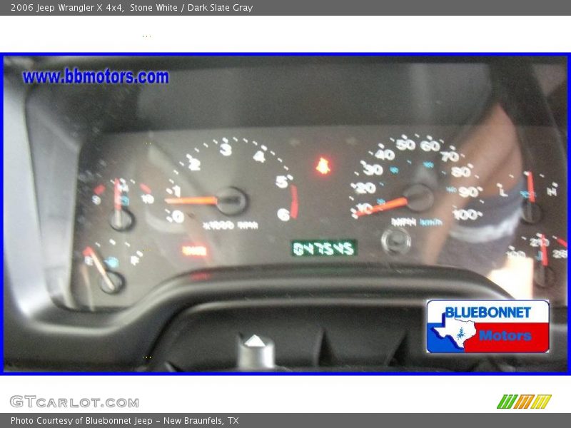 Stone White / Dark Slate Gray 2006 Jeep Wrangler X 4x4