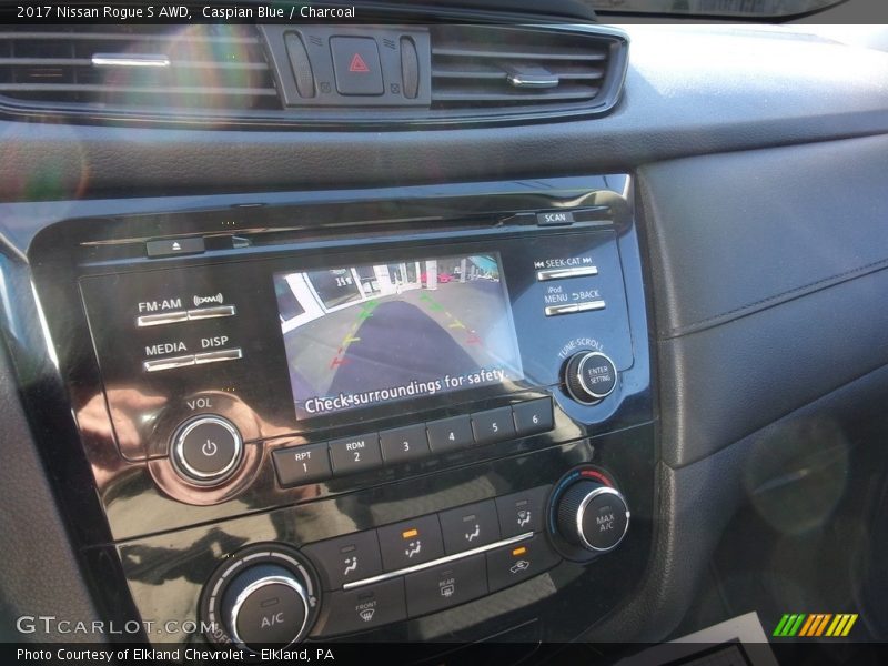Caspian Blue / Charcoal 2017 Nissan Rogue S AWD