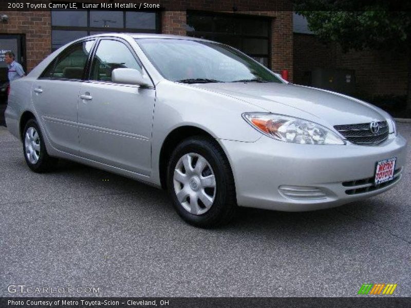 Lunar Mist Metallic / Stone 2003 Toyota Camry LE