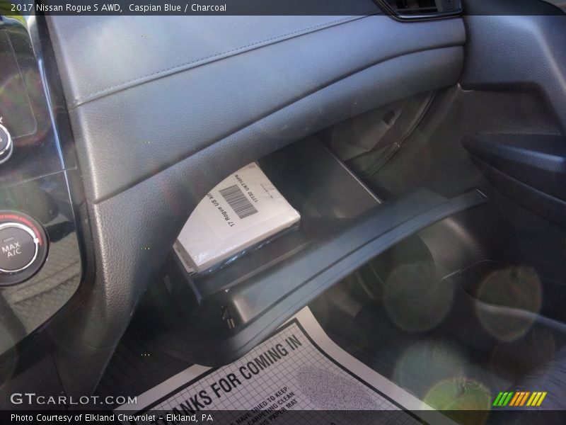 Caspian Blue / Charcoal 2017 Nissan Rogue S AWD