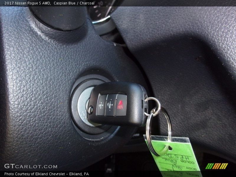 Caspian Blue / Charcoal 2017 Nissan Rogue S AWD