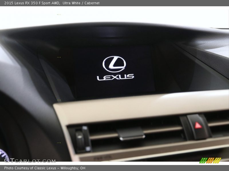 Ultra White / Cabernet 2015 Lexus RX 350 F Sport AWD