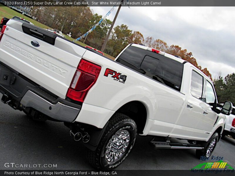 Star White Metallic / Medium Light Camel 2020 Ford F250 Super Duty Lariat Crew Cab 4x4