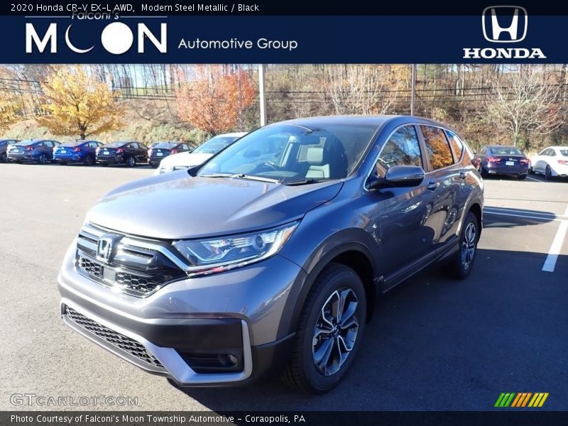 Modern Steel Metallic / Black 2020 Honda CR-V EX-L AWD