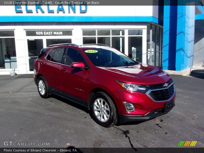 Cajun Red Tintcoat / Jet Black 2018 Chevrolet Equinox LT AWD