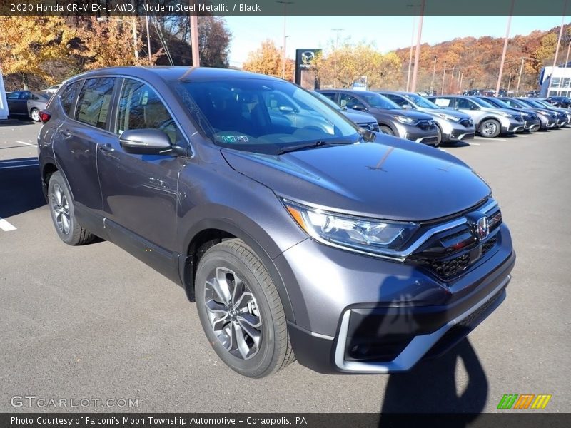 Modern Steel Metallic / Black 2020 Honda CR-V EX-L AWD