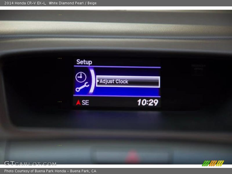 White Diamond Pearl / Beige 2014 Honda CR-V EX-L