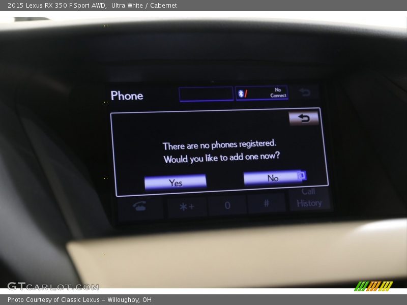 Ultra White / Cabernet 2015 Lexus RX 350 F Sport AWD