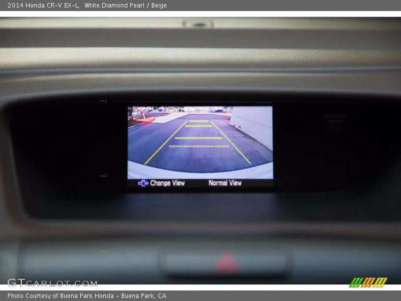 White Diamond Pearl / Beige 2014 Honda CR-V EX-L