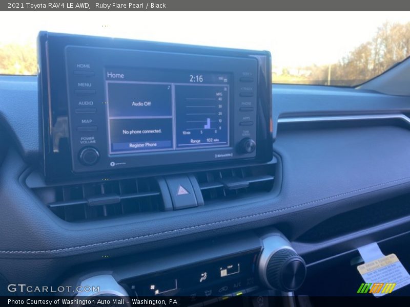 Ruby Flare Pearl / Black 2021 Toyota RAV4 LE AWD