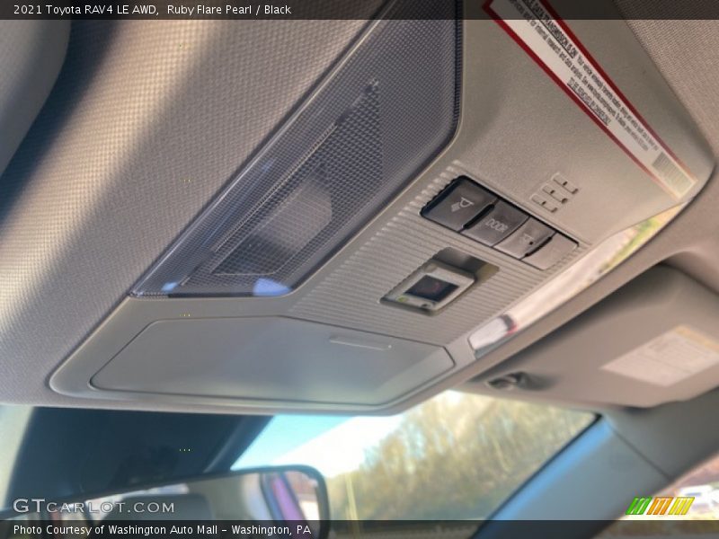 Ruby Flare Pearl / Black 2021 Toyota RAV4 LE AWD