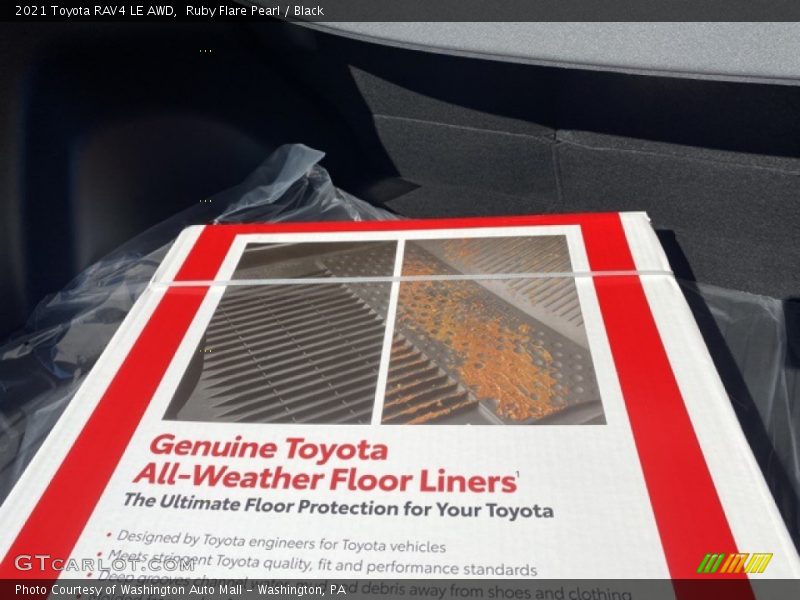 Ruby Flare Pearl / Black 2021 Toyota RAV4 LE AWD