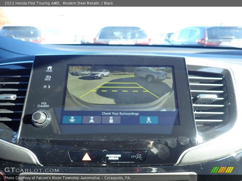 Modern Steel Metallic / Black 2021 Honda Pilot Touring AWD
