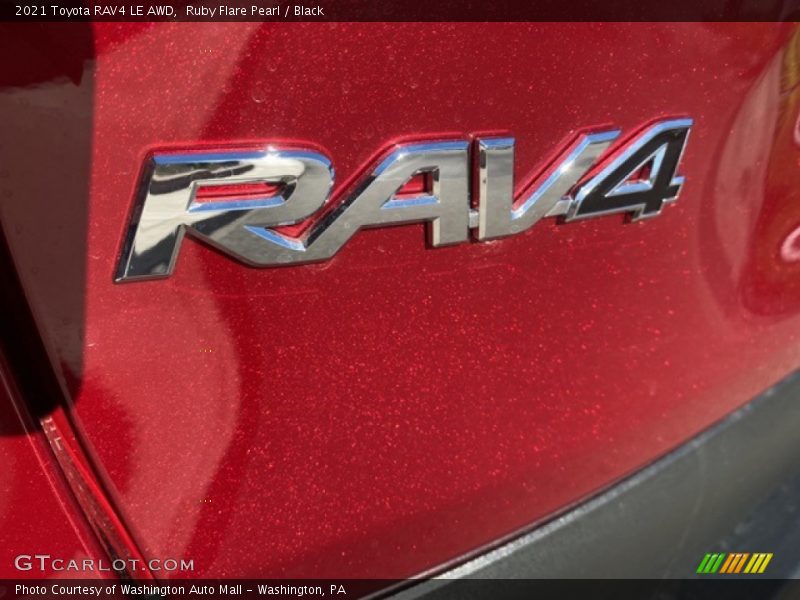 Ruby Flare Pearl / Black 2021 Toyota RAV4 LE AWD