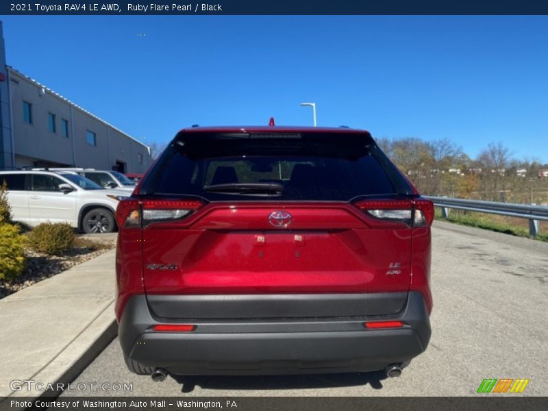 Ruby Flare Pearl / Black 2021 Toyota RAV4 LE AWD
