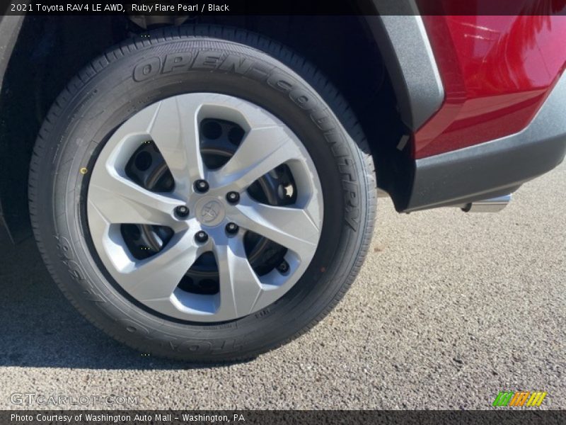 Ruby Flare Pearl / Black 2021 Toyota RAV4 LE AWD
