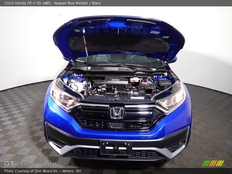 Aegean Blue Metallic / Black 2020 Honda CR-V EX AWD