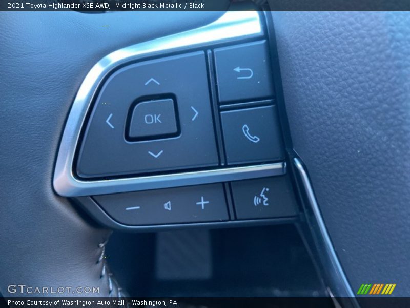 Midnight Black Metallic / Black 2021 Toyota Highlander XSE AWD