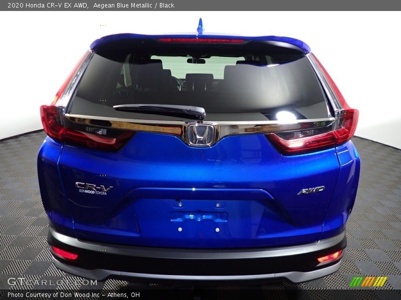 Aegean Blue Metallic / Black 2020 Honda CR-V EX AWD