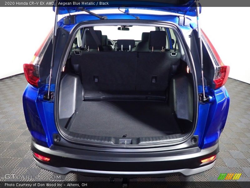 Aegean Blue Metallic / Black 2020 Honda CR-V EX AWD