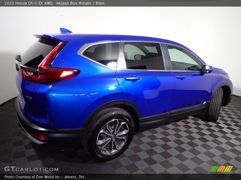 Aegean Blue Metallic / Black 2020 Honda CR-V EX AWD