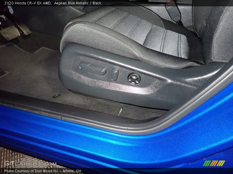 Aegean Blue Metallic / Black 2020 Honda CR-V EX AWD
