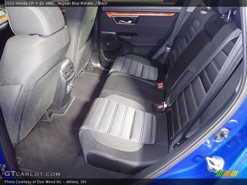 Aegean Blue Metallic / Black 2020 Honda CR-V EX AWD